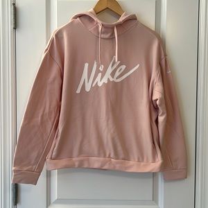 Pink Nike Hooded, Lightweight Sweatshirt with pockets, Medium